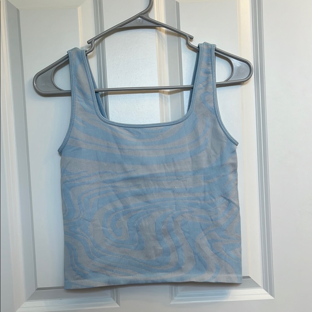 Hollister Blue Crop Tank Top